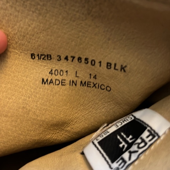 Frye Black Leather Combat Boots - Picture 14 of 14